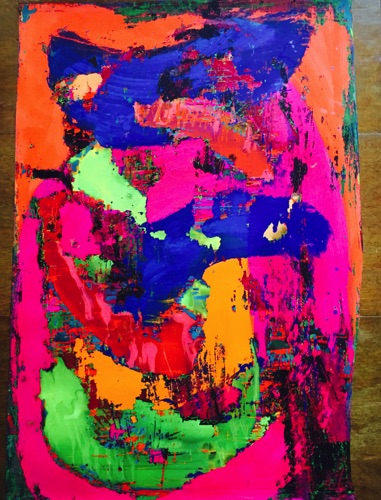 Irene Laksine large acrylic on PVC ref 7